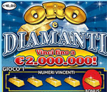 Scratch card gold and diamonds